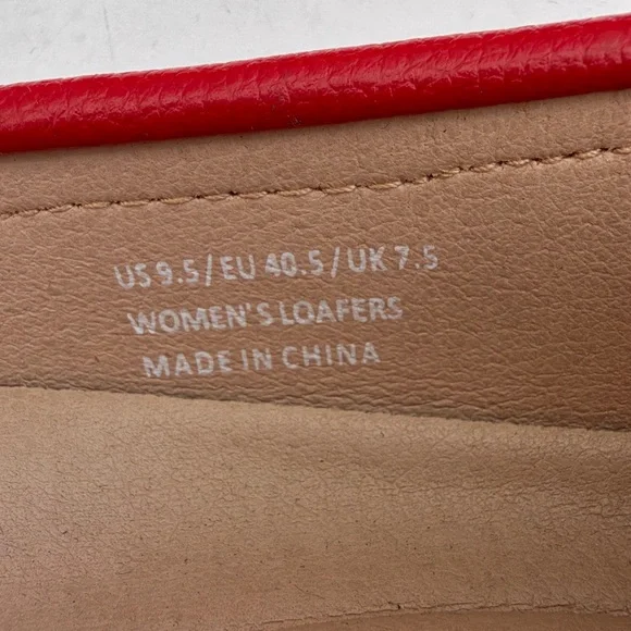 New ARTISURE Red Penny Loafers Driving Moccasins Women’s SIZE 9.5 - Picture 7 of 8